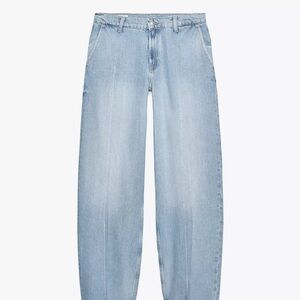 Zara TRF TAILORED MID-RISE JEANS